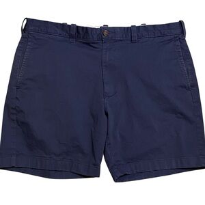 J.Crew Re-Imagined Chino Shorts Flat Front Men's 35 Blue